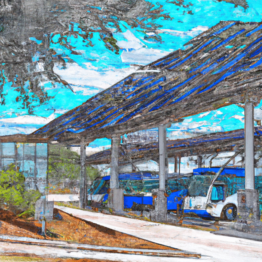photovoltaic canopy system, HOLT Renewables charging infrastructure, Central Texas public transportation, solar power in Austin, CapMetro zero-emission buses
